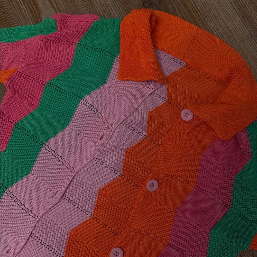 Multicolor Striped Cardigan - Picture 2 of 5